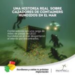 Cazadores de tesoros: Containers de carga hundidos en el mar.
