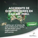 Accidente de contenedores en Callao, Perú.